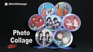 How to Make a CD Photo Frame Collage | Best out of waste from DVD | JK Arts 1122