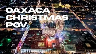 POV Oaxaca City 2025 🎄 | Christmas Night Walk Downtown 4K (Real Sound, No Commentary)
