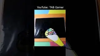 AMONG US Flash Light Paper Toy / Paper Craft / Волшебная открытка Амонг Ас (фонарик на чёрном фоне)