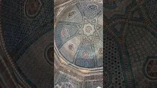 500 years old!!!😱😍The mausoleum of Amir Timur's sister and niece has been PRESERVED! #Shakhizinda