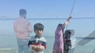 Fishing practice for Sithi & Tahim
