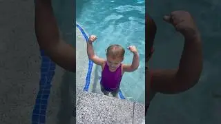 Swimming Is Making Me Strong #toddlers #swimming #pool #lessons