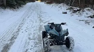 Drifting Flat Out on Ice Was a BAD Idea&hellip; (Chain Broke)