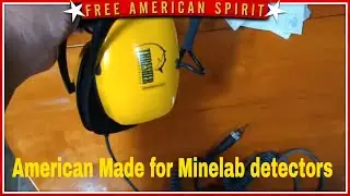American Made headphones for Minelab Xterra Pro, Equinox 700/900 and Manticor metal detectors
