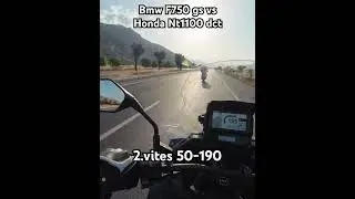 Bmw F750 gs vs Honda Nt1100 50-190 rolling #bmwf750gs #hondant1100