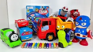 Unboxing Play And Review Thomas And Friends Choochoo Charles captain America Toys spiderman Toys