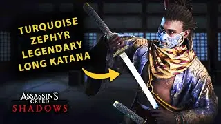 How To Get Turquoise Zephyr Legendary Long Katana | Chest Map Location | Assassin's Creed Shadows