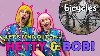 HETTY & BOB - LET'S FIND OUT: BICYCLES! The aliens are riding around a London park on Bicycles!