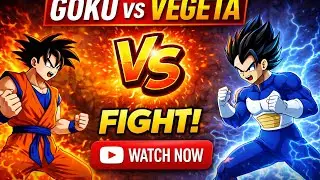 Goku vs Vegeta Full Power Fight 🔥 | Legendary Saiyan Battle | Dragon Ball Z
