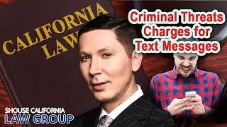 Criminal threats charges for text messages