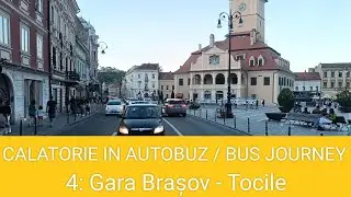 🇷🇴 BUS JOURNEY (TIMELAPSE) | RATBV Brașov 4: Gara Brașov ➔ Tocile