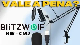MICROFONE YOUTUBER INICIANTE COM MELHOR CUSTO BENEF&Iacute;CIO - Blitzwolf BW-CM2