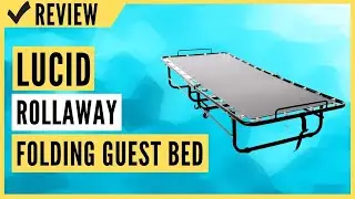 LUCID Rollaway Folding Guest Bed with 4 Inch Memory Foam Mattress Review