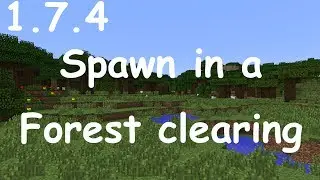 Minecraft 1.7.9 Спаун на лесной поляне под крышей. Запрос от Джеффа.