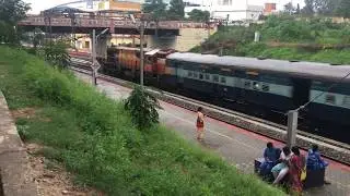 Nagercoil express with offlink loco