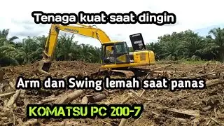 kerja belum satu jam tenaganya langsung lemah KOMATSU pc 200-7