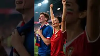 Epic Ronaldo vs Messi match moment with thunderous crowd reactions and emotional fans.#shorts