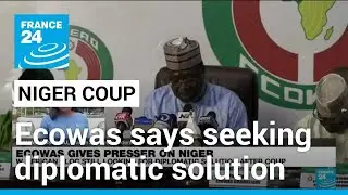 Ecowas says committed to diplomatic solution to Niger coup crisis &bull; FRANCE 24 English