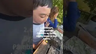 2 types of anak (child) 1. Introvert-Doesn't like for mommy to take video of him. 2. Extrovert.😅🤭