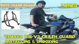 Yamaha R15 V3 Crash Guard Engine Guard | Unboxing & Installing 😍