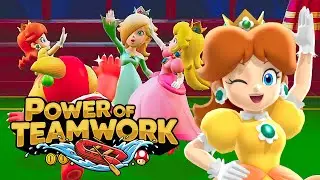 Super Mario Party River Survival Daisy Peach Rosalina and Pom Pom