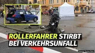 Autofahrerin will Abbiegen - Rollerfahrer stirbt bei Unfall in Sch&ouml;neberg