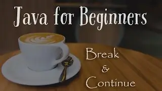 The break and continue Statements - Java for Beginners - 15