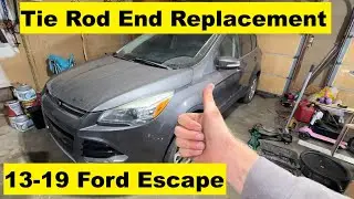 Замена внешнего наконечника рулевой тяги Ford Escape 13 14 15 16 17 18 19 2013 2014 2015 2016 201...
