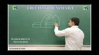 Bench vice drawing easy /anil kumar#iti#engineering #2025#fitter#technology #techanical#screw #drawi