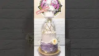 5 Tier full fondant cake. #cakedecorating #WeddingCake