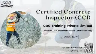 Certified Concrete Inspector (CCI) Course by CDG Training Private Limited | Get Course Link Below |