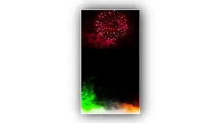 Indian flag smoke effect black screen fireworks | independence day video tamplate 2025 