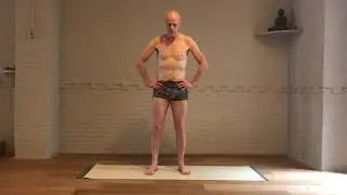 Pure Uddiyanabandha (front & side view) - a great pranayama exercise!