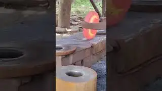 Iron post forging  drilling process - Modern Forming Technology, Hot forging process #forgings