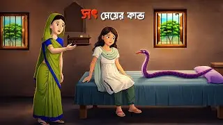 সৎ মেয়ের কান্ড | সৎ মা গল্প | Bengali Village Cartoon | Sot Ma Bangla Natok | Golpo Konna