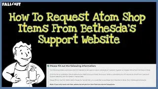 Fallout 76: How To Request Atom Shop Items From Bethesda's Website, PLUS The List Of Available Items