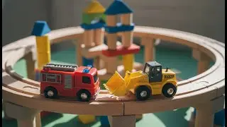 HABA Kullerb&uuml; City: Fire Brigade vs Builder Squad 🚒 Kinetic ASMR 2026 (Massive Crash)