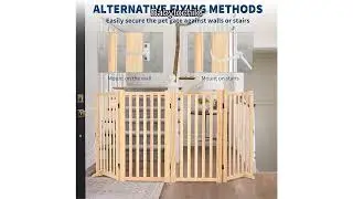 Foldable Wooden Dog Gate Review: Can It Keep Kids and Pets Safe at Home.