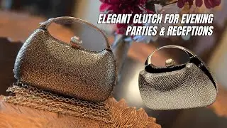 Stunning Evening Clutch with Diamond Shine | Elegant Party Handbag Review