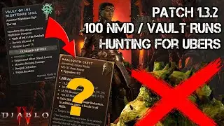 Diablo 4 &mdash; Охота за уникальными предметами без Дьюриэля &mdash; 100 кошмарных подземелий/заходов в хранилище, патч 1.3.2, 3-й сезон