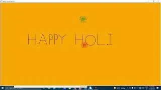 Happy Holi || Python Turtle