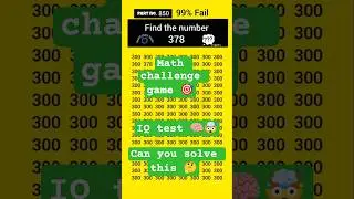 math challenge game 🎯 find difference 378 #puzzle #gk #game #math