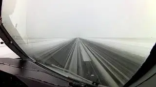 Snowy landing on RWY 34 at Vienna &bull; VIE/LOWW