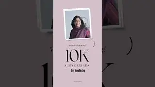 Happy 10k subscribers on Youtube❣️  #10ksubscribers #celebration #youtubesubscribers #10k #happyeid