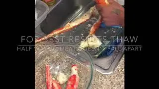 How to crack King Crab Legs