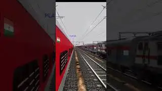 Patna Jan Shatabdi 🚆 Crosses Shipra Express 🔥 | MSTS Shorts