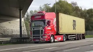 Trucker and Country Festival Rostock by day and night, with open pipes