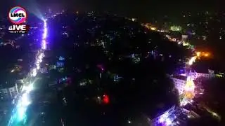 Drone view of Chandannagar during jagadhatri procession 2019