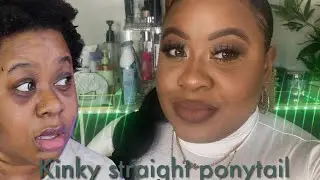 Kinky Straight Ponytail Transformation: Tutorial and Style | Mary Balogun