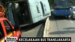 Transjakarta terbalik di warung buncit - iNews Siang 07/06